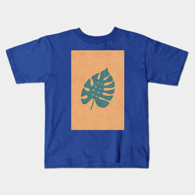 Monstera Leaf Kids T-Shirt by OZOROZO